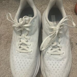 Hoka Clifton 9 White Running Shoes